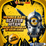 Minion ksatria membawa pedang dalam promo Scatter Hitam untuk member baru KOIN688