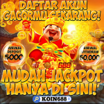 promosi situs slot online KOIN688 dengan penawaran minimal deposit Rp 5.000 dan jackpot mudah