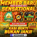 Banner promo member baru Koin688 menampilkan Mahjong Ways 2 vs Mahjong Wins 3 dengan hadiah jutaan rupiah.