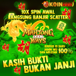 Banjir scatter hanya dalam 10x spin awal di slot Mahjong Ways dari Koin688