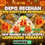 Banner promo KOIN688 Mahjong Ways 2, depo recehan bisa jackpot besar khusus member baru.