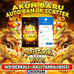 Promosi akun baru Mahjong Ways Koin688 dengan auto banjir scatter dan WD tanpa henti