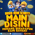 Banner promo KOIN688 terpercaya, main aman tanpa scam dan menang berapapun pasti dibayar
