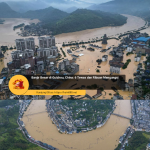 Warga Guizhou dievakuasi akibat banjir besar yang menenggelamkan rumah dan jalan di China barat daya