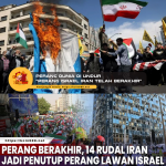 Demonstrasi mendukung Iran dan Palestina, membakar bendera Israel di tengah konflik
