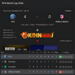 Skor akhir PSG vs Atlético Madrid 4-0 di fase grup FIFA Club World Cup 2025