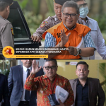 Hasto Kristiyanto saat menghadiri pemeriksaan di KPK terkait dugaan perintangan penyidikan kasus Harun Masiku.