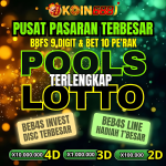 Koin688 pusat pasaran Pools Lotto lengkap dengan BBFS 9 digit, diskon dan hadiah terbesar, pasaran 4D 3D 2D