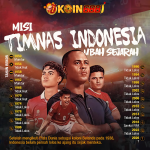 Tiga pemain muda Timnas Indonesia berdiri di depan tribun suporter membawa semangat untuk lolos Piala Dunia 2026