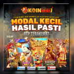 Banner promo KOIN688 menampilkan game slot populer dan bonus new member