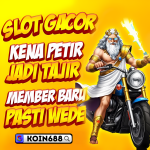 Zeus naik motor bawa petir dalam promo slot gacor KOIN688, ajakan untuk member baru auto wede