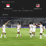 Timnas U23 Indonesia merayakan gol di laga melawan Malaysia di fase grup AFF U23 2025
