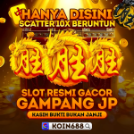 Ilustrasi scatter 10x beruntun pada slot resmi KOIN688 dengan simbol naga emas