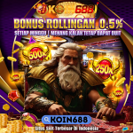 Promo bonus rollingan 0.5% KOIN688 setiap minggu, situs slot online terbesar di Indonesia dengan kemenangan hingga 500x
