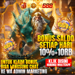 Promo bonus saldo harian 10% + 10RB Koin688, klaim mudah via WhatsApp, deposit cepat, dan promo slot terpercaya setiap hari.